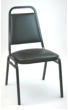 black stacking chair combo