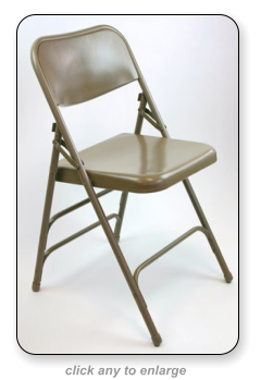 durable metal folding chair