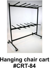 double tier hanging chair cart