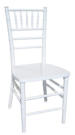 chiavari stacking chair, white